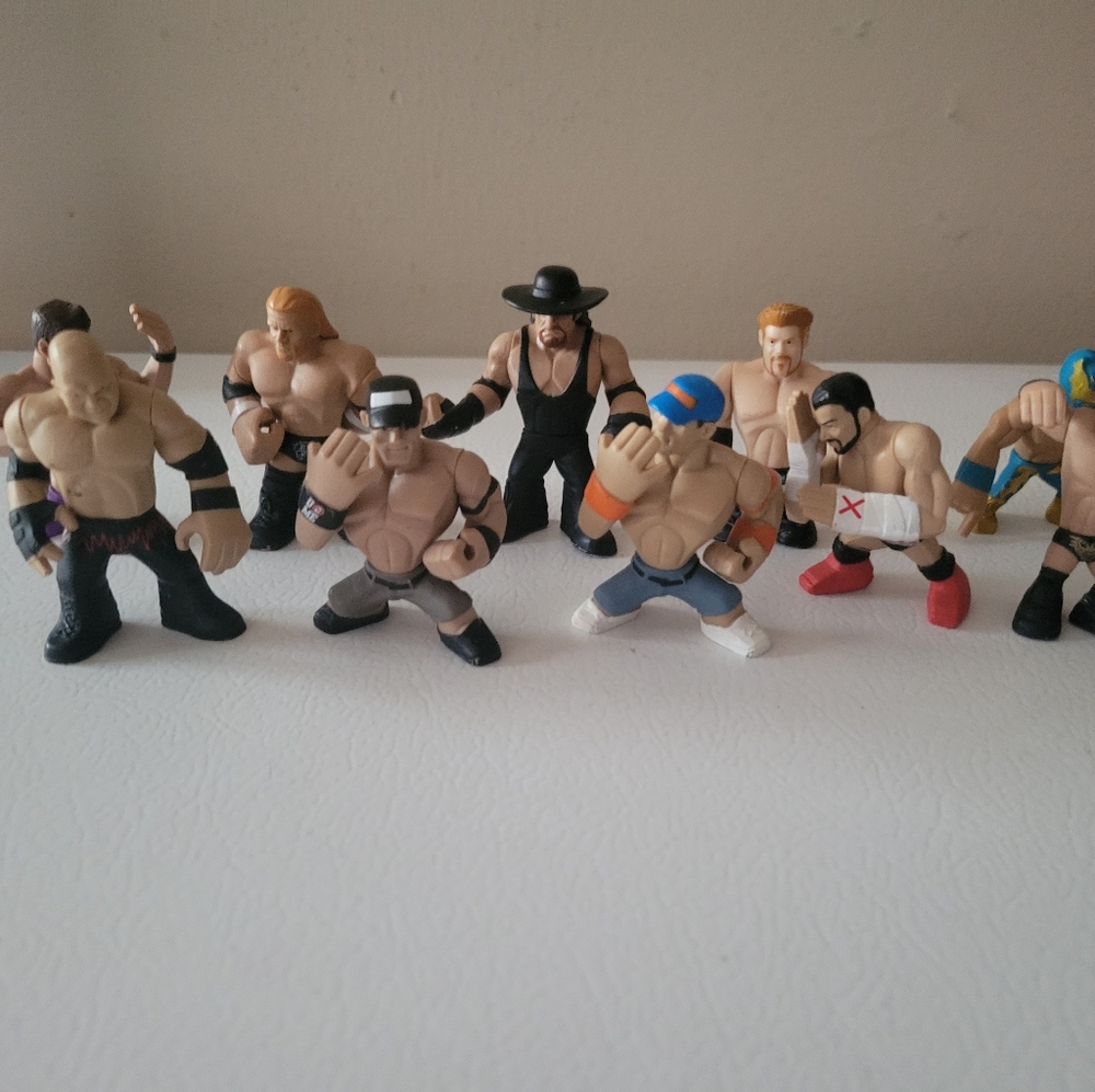 Mini Wrestling Action Figures